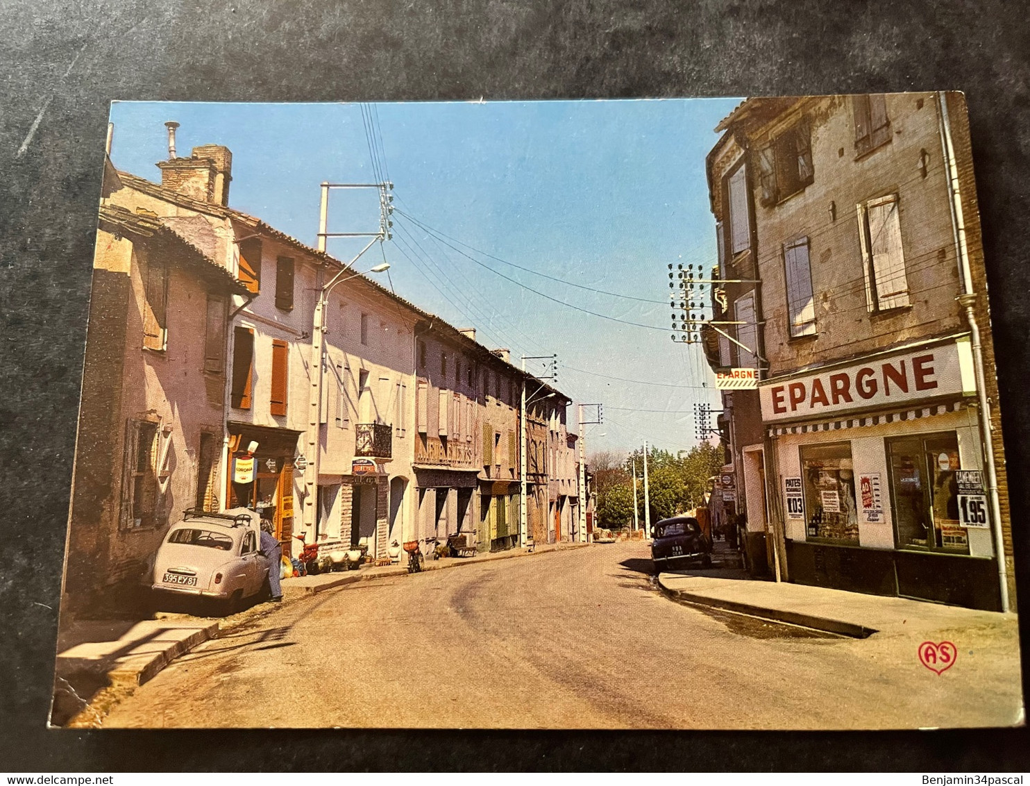 Carte Postale Photo 81 Salvagnac - ( Tarn) La Grande Rue - Ecrite - - Salvagnac