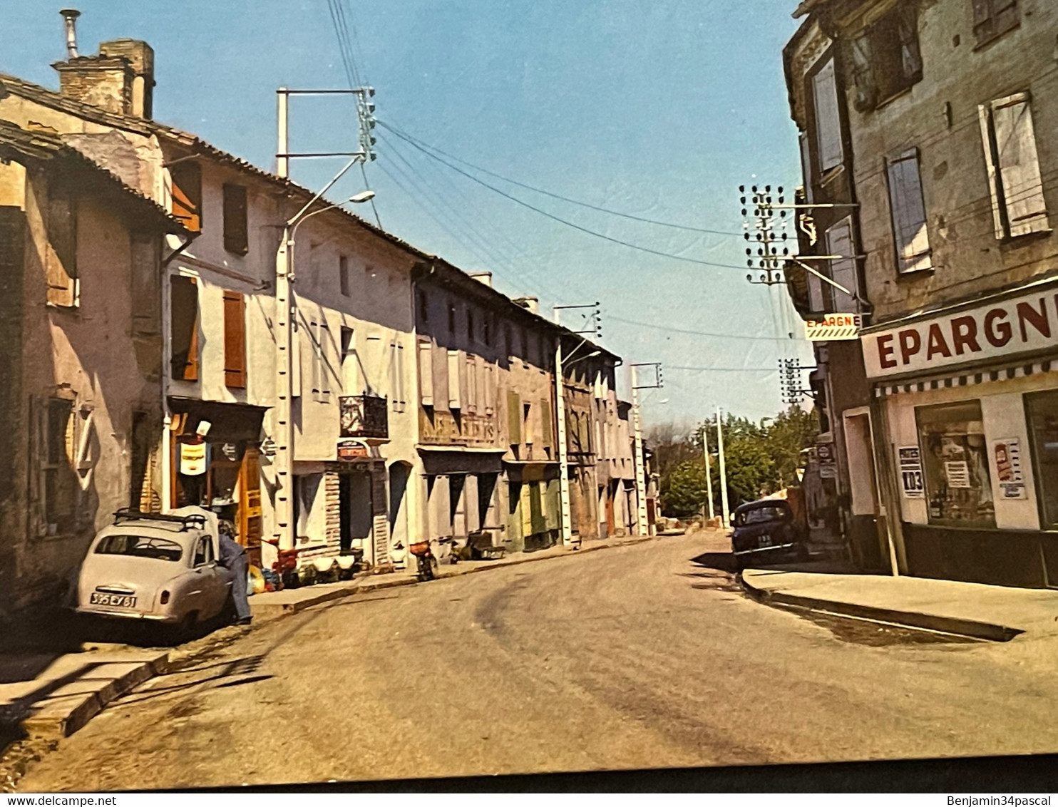 Carte Postale Photo 81 Salvagnac - ( Tarn) La Grande Rue - Ecrite - - Salvagnac