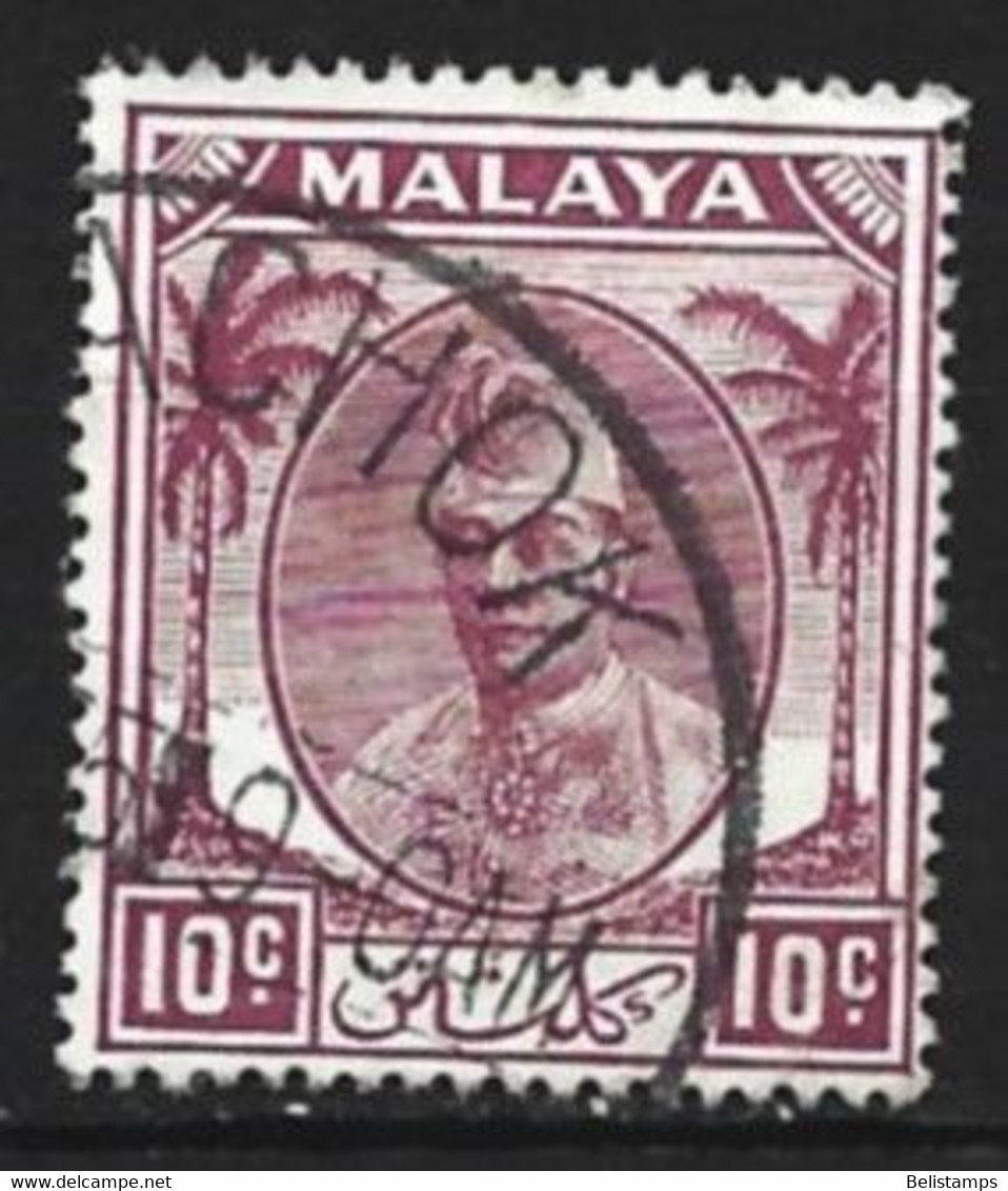 Malaya, Kelantan 1951. Scott #56 (U) Sultan Ibrahim - Kelantan