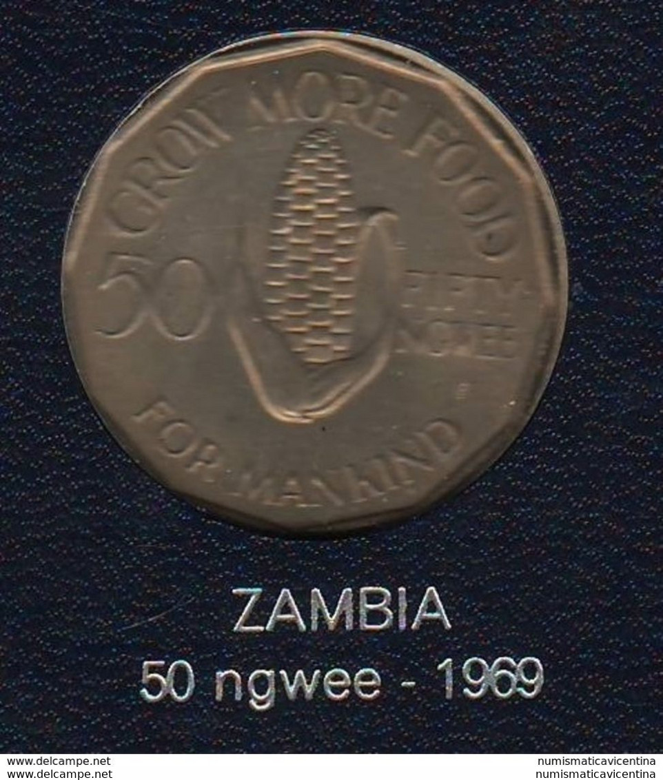 FAO Zambia  50 Ngwee 1969 Africa States Nickel Coin - Zambia