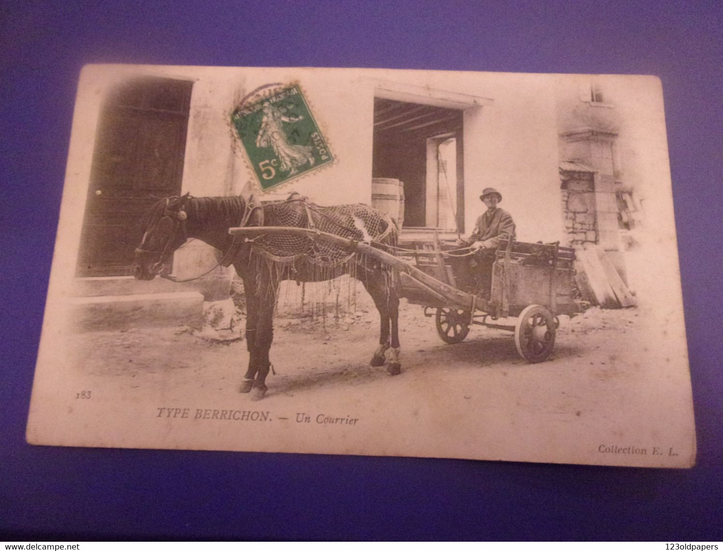 ♥️  Type Berrichon Un Courrier  El 1907  ATTELAGE - Centre-Val De Loire