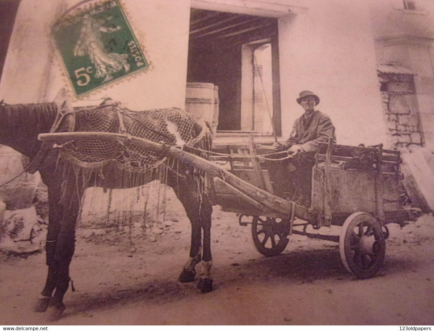 ♥️  Type Berrichon Un Courrier  El 1907  ATTELAGE - Centre-Val De Loire