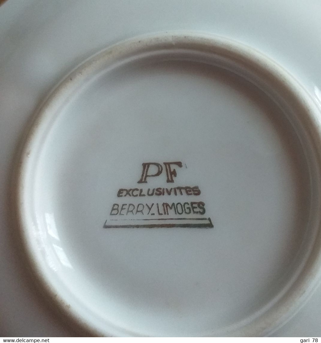 4 Tasses Et Sous Tasses, Porcelaine Fine Exclusivités BERRY LIMOGES - Limoges (FRA)