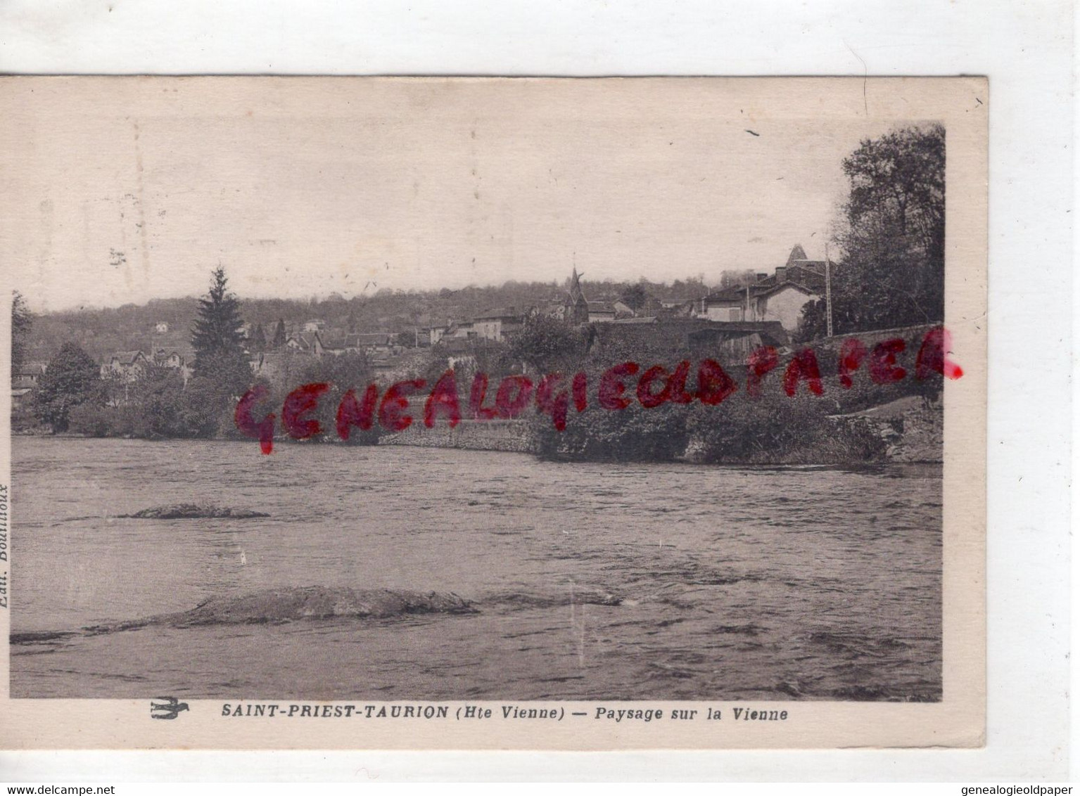 87- ST SAINT PRIEST TAURION - PAYSAGE SUR LA VIENNE - EDITEUR BOUILLIOUX - Saint Priest Taurion