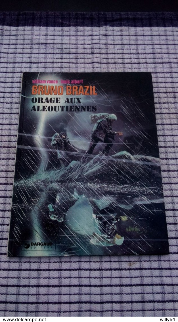 BRUNO BRAZIL   " Orage Aux Aleoutiennes "  EO 1976  LE LOMBARD   TBE - Bruno Brazil