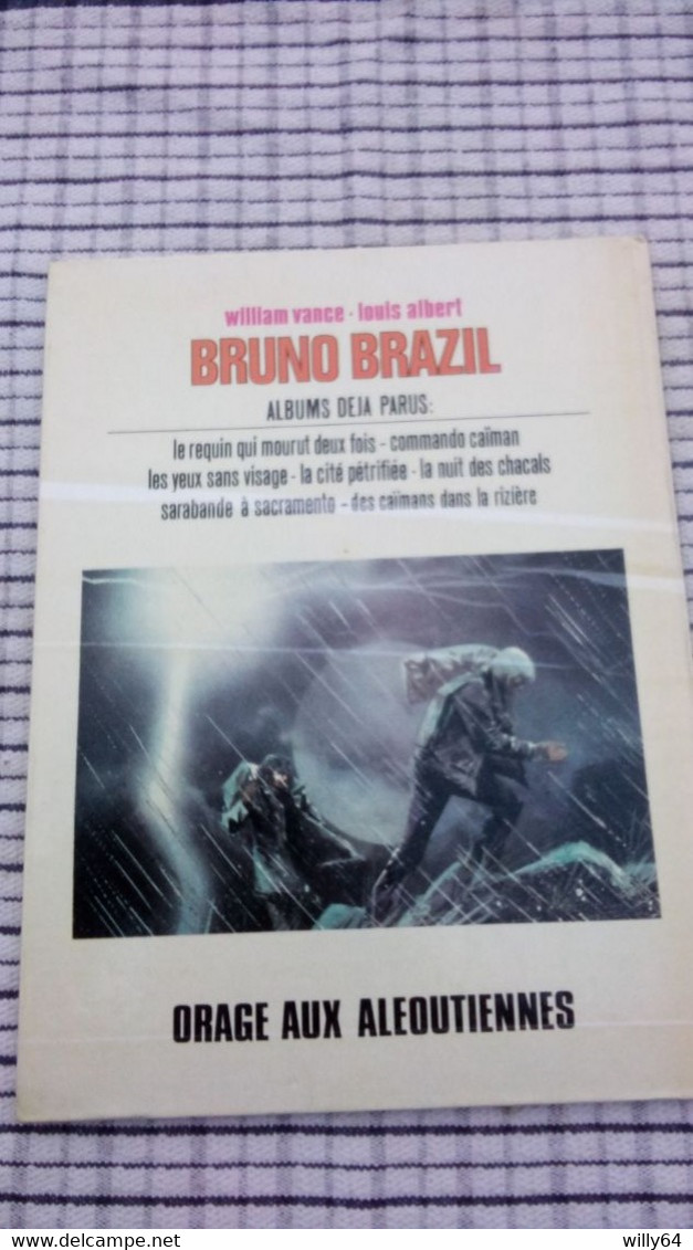 BRUNO BRAZIL   " Orage Aux Aleoutiennes "  EO 1976  LE LOMBARD   TBE - Bruno Brazil