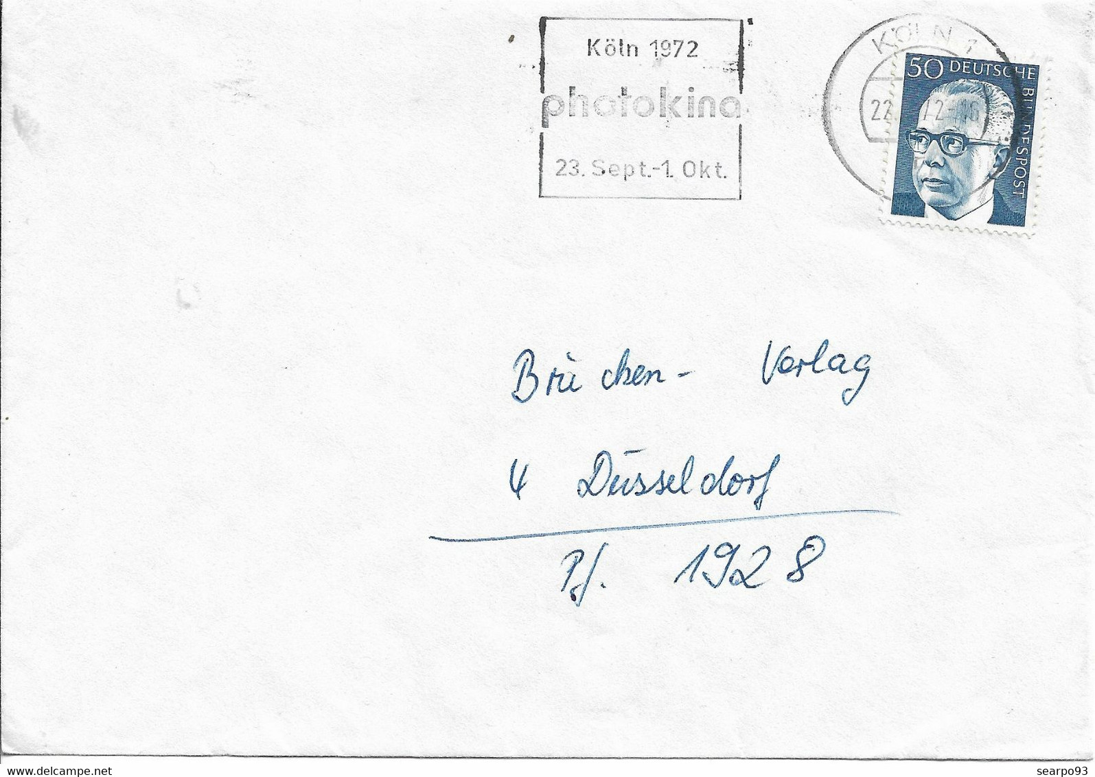 GERMANY. POSTMARK. KOLN. 1972 - Frankeermachines (EMA)
