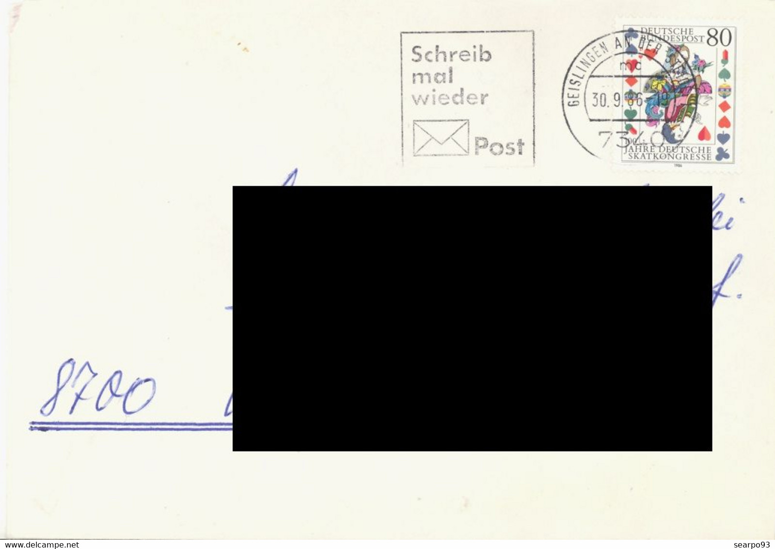 GERMANY. POSTMARK. GEISLINGEN AN DER STEIGE. - Franking Machines (EMA)