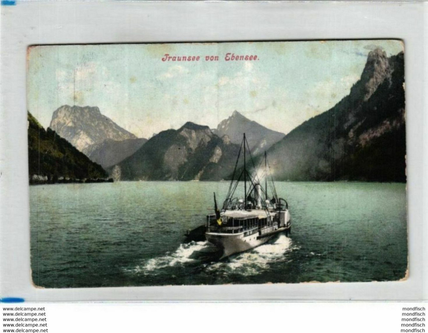 Traunsee Von Ebensee Aus Mit Dampfer 1906 - Dampfschiff - Ebensee