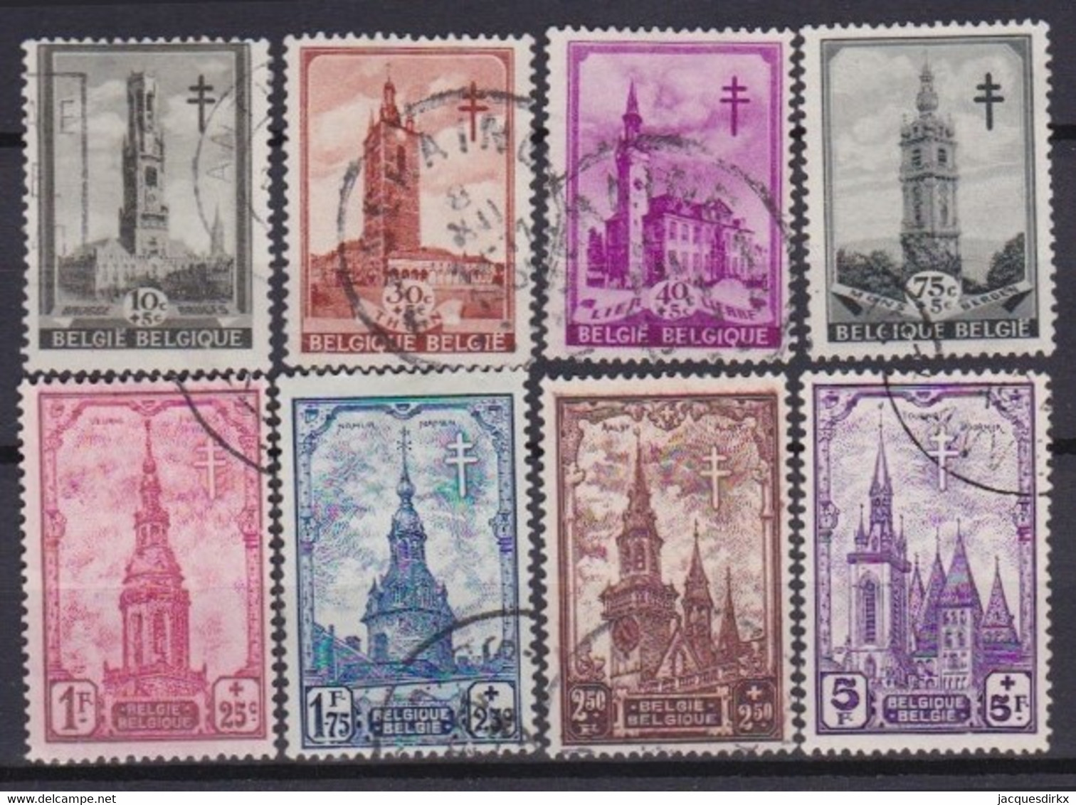 Belgie  .   OBP   .    519/526       .    O     .   Gestempeld     .  /  .   Oblitéré - Used Stamps
