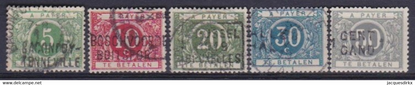 Belgie  .   OBP   .    Taxe 12A/16A      .    O     .   Gestempeld     .  /  .   Oblitéré - Timbres