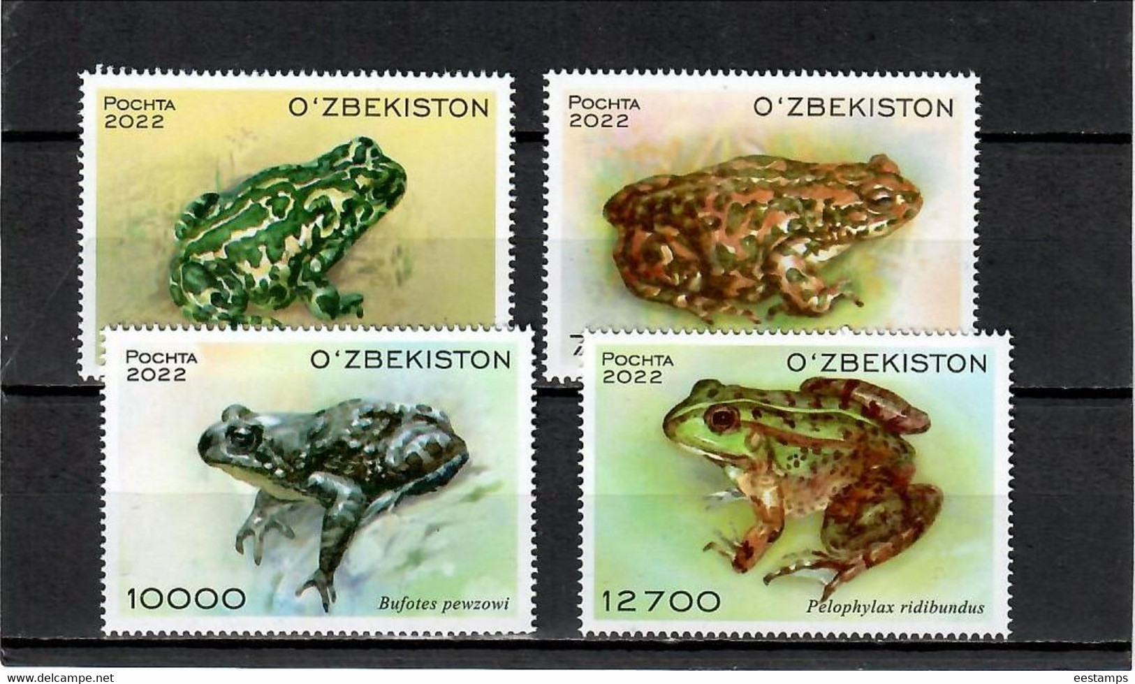 Uzbekistan  2022 . Frogs. 4v. - Usbekistan