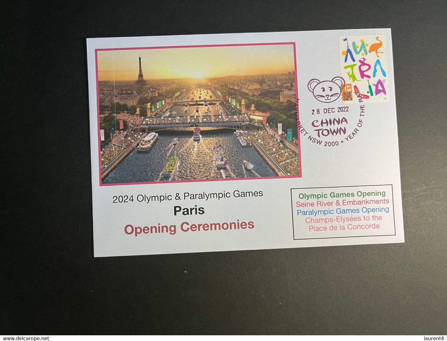 (2 N 13) 2024 France - Paris Olympic Games (28-12-2022) Olympic & Paralympic Opening Ceremonies - Verano 2024 : París