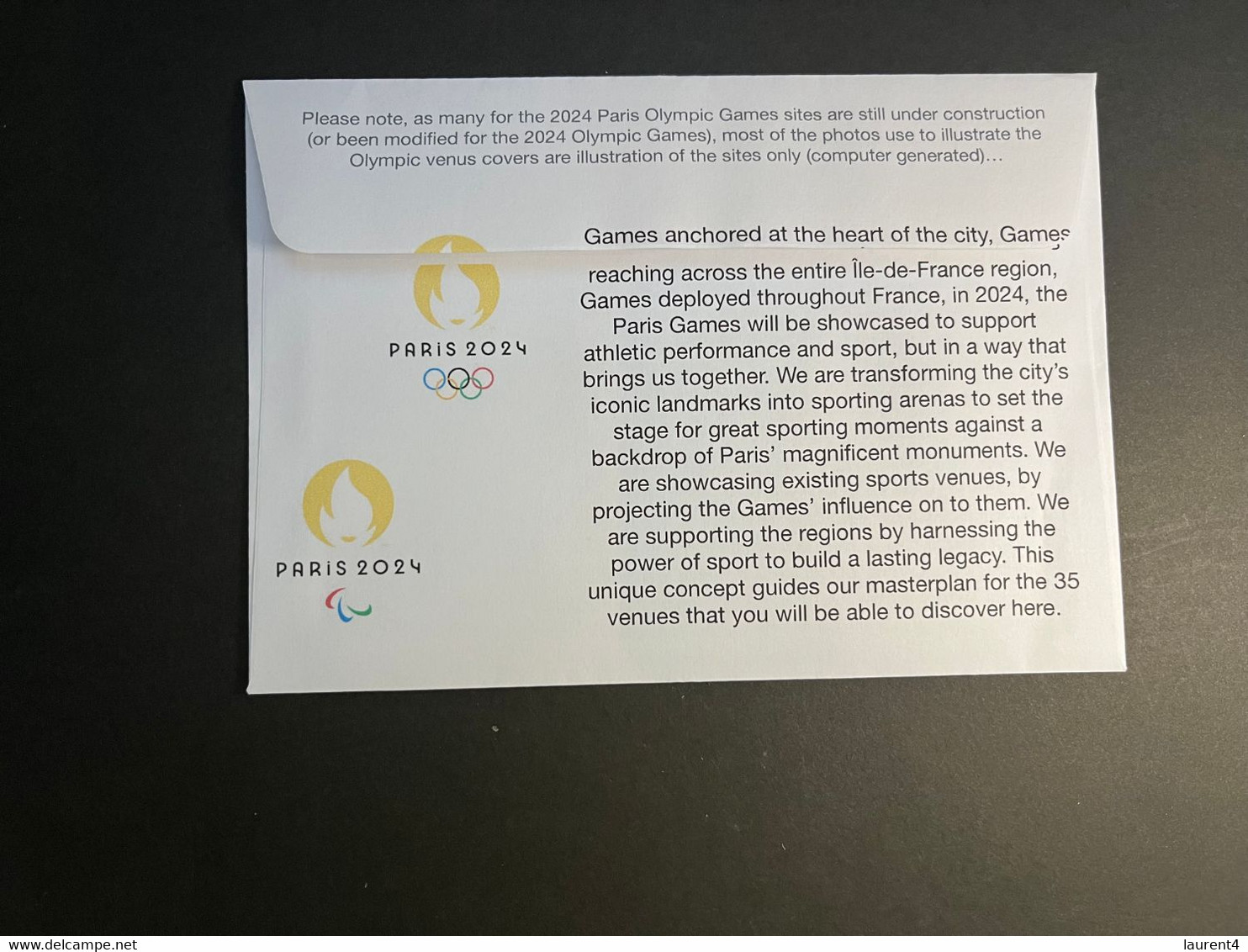 (2 N 13) 2024 France - Paris Olympic Games (28-12-2022) Olympic & Paralympic - Village Des Athletes (7 Km North Of Paris - Zomer 2024: Parijs