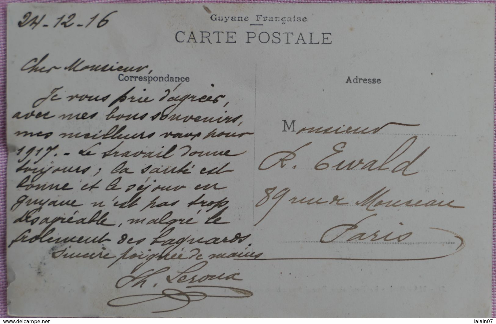 C. P. A. : Guyane : SAINT-LAURENT Du MARONI : Le Capitaine Bonni Apatou Et Sa Famille, Timbre En 1916 - Saint Laurent Du Maroni