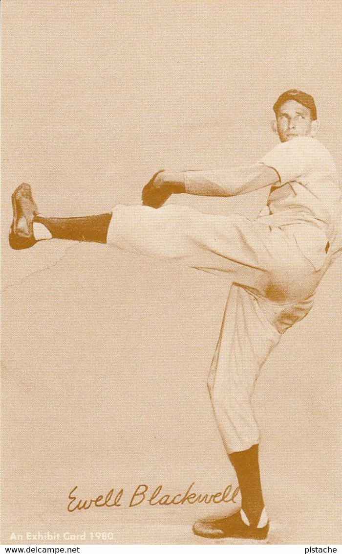 3173 – Baseball Player Ewell Blackwell (1922-1996) – Played For The Cincinnati Reds – Blank Back – VG Condition - Non Classés