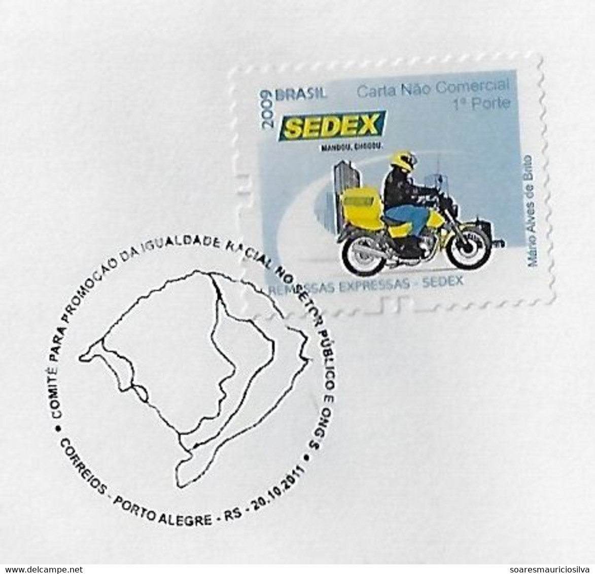 Brazil 2011 Cover Cancel Committee Promotion Racial Equality Public Sector & Non-Governmental Organizations Porto Alegre - Lettres & Documents