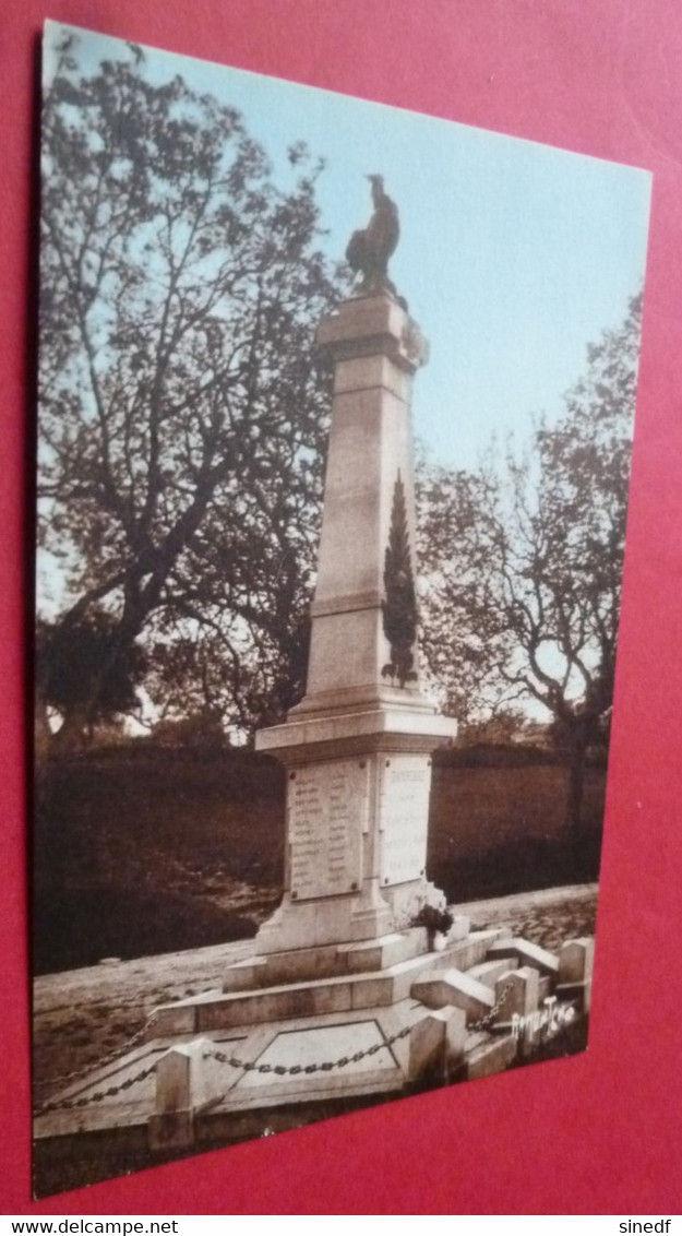 17   DAMPIERRE SUR BOUTONNE Monument Aux Morts COQ Edit Bergerin  N° 10555  LA ROCHELLE  Circulee - Dampierre-sur-Boutonne