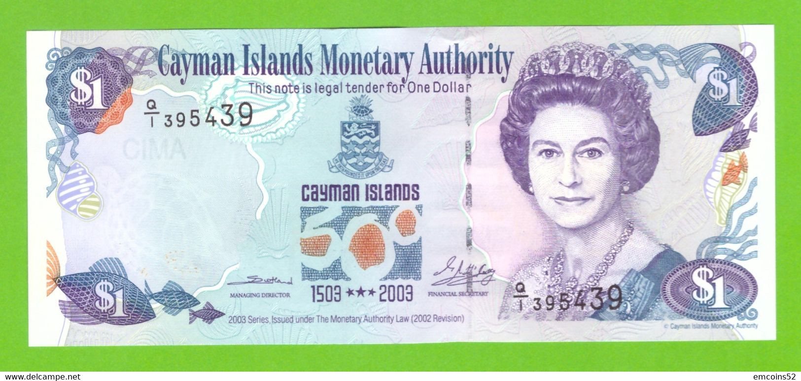 CAYMAN ISLANDS 1 DOLLAR 2003  Q/1  P-30   UNC - Cayman Islands