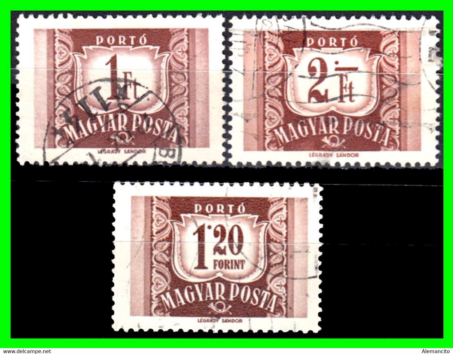 HUNGRIA… (EUROPA) FRANQUE DEBIDO DIGITOS EN EL ESCUDO DE ARMAS AÑO 1969 - Revenue Stamps