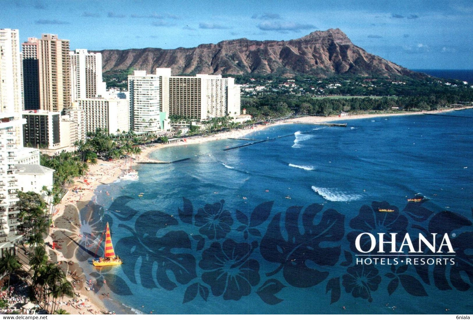 16132    OHANA  KUHIO Avenue  HONOLULU  Hawaii 96815    HÔTEL   ( Recto Verso) - Hotels & Gaststätten