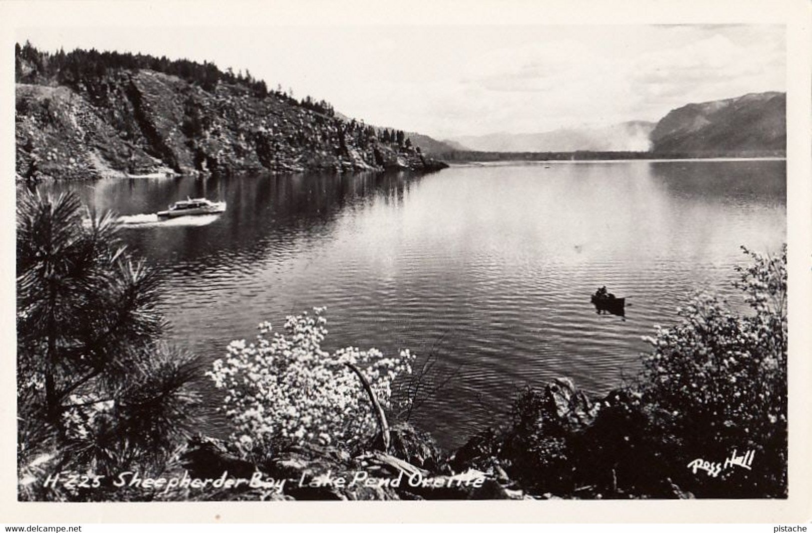 3184 – Real B&W RPPC Photo - Sandpoint Idaho Sheepherder Bay Lake Pend Oreille – VG Condition – 2 Scans - Other & Unclassified
