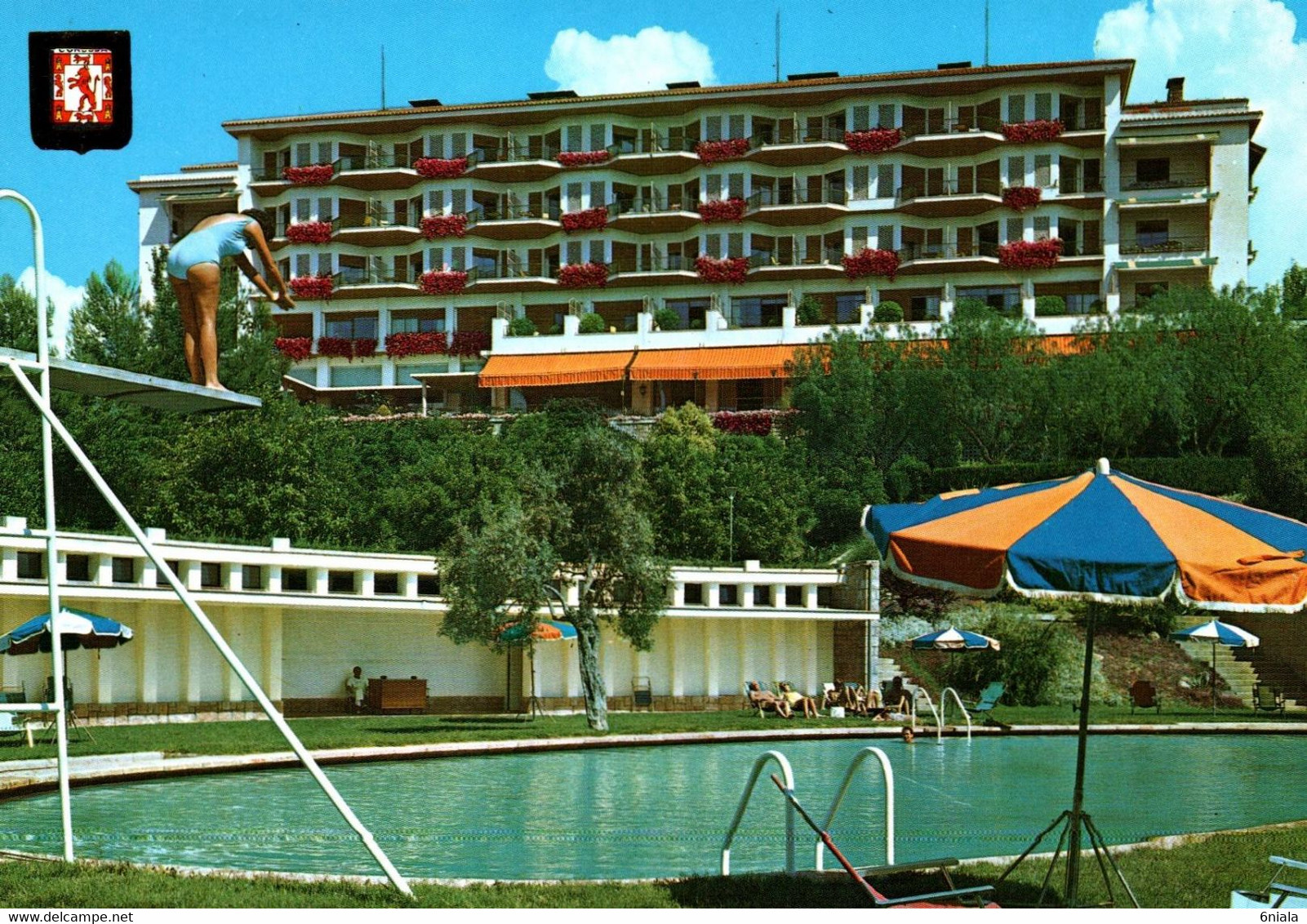 16114    HÔTEL CORDOBA PARADOR NATIONAL DE LA ARRUZAFA  Piscine    Espagne  ( Recto Verso) - Hotel's & Restaurants