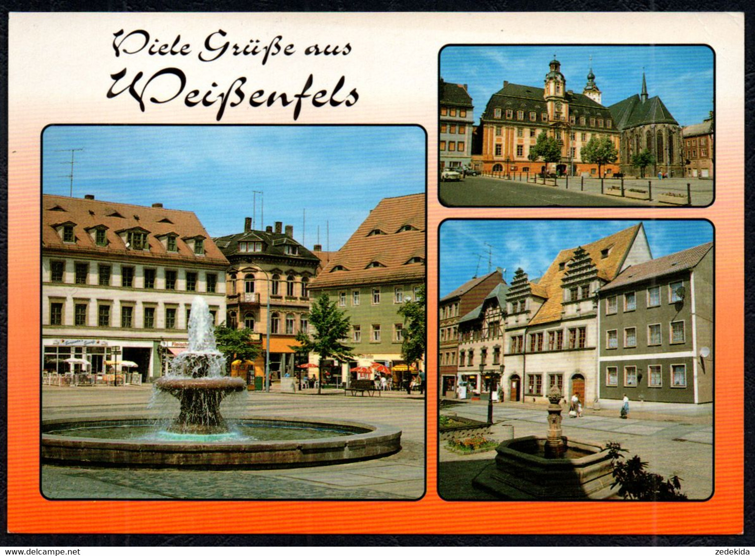 G0887 - Weissenfels Brunnen Markt - Bild Und Heimat Reichenbach Qualitätskarte - Weissenfels