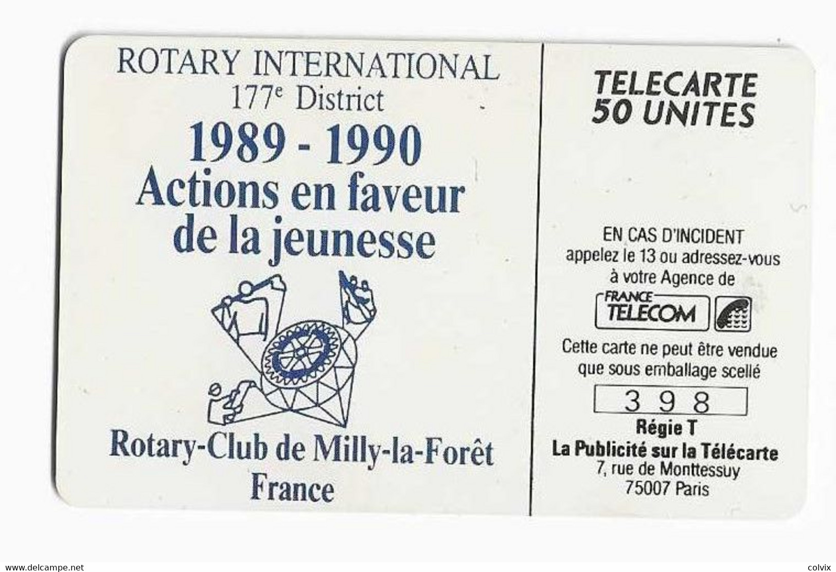 FRANCE TELECARTE D303 JEAN COCTEAU LA VOIX HUMAINE ROTARY MILLY LA FORET 50U 1000 Ex ANNEE 1990 NEUVE SANS BLISTER - Pittura