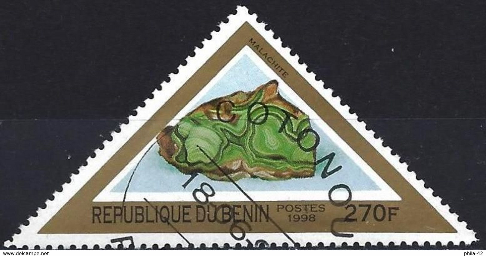 Benin 1998 - Mi 1020 - YT 811 ( Mineral : Malachite ) - Minéraux