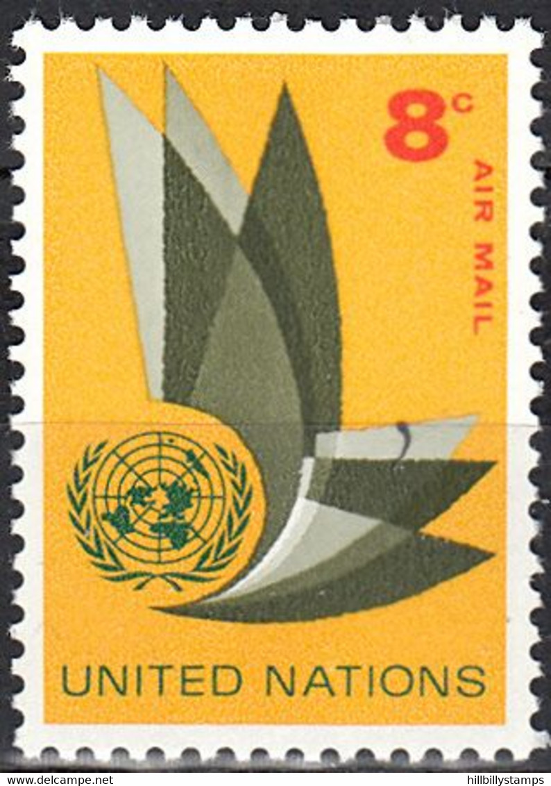 UNITED NATIONS NEW YORK.  SCOTT C9  MNH   YEAR  1963 - Posta Aerea