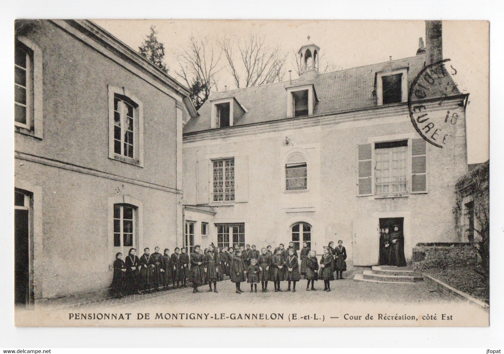 28 EURE ET LOIR - MONTIGNY LE GANNELON Cour De Récréation - Montigny-le-Gannelon