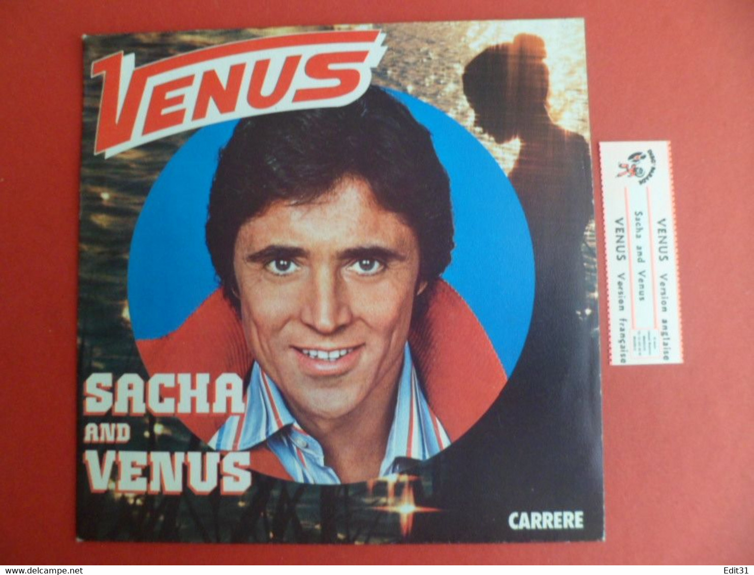 Pochette Disque Juke-box : 1978  Sacha DISTEL - Venus / Sacha And Venus - Avec étiquette - Accessoires, Pochettes & Cartons