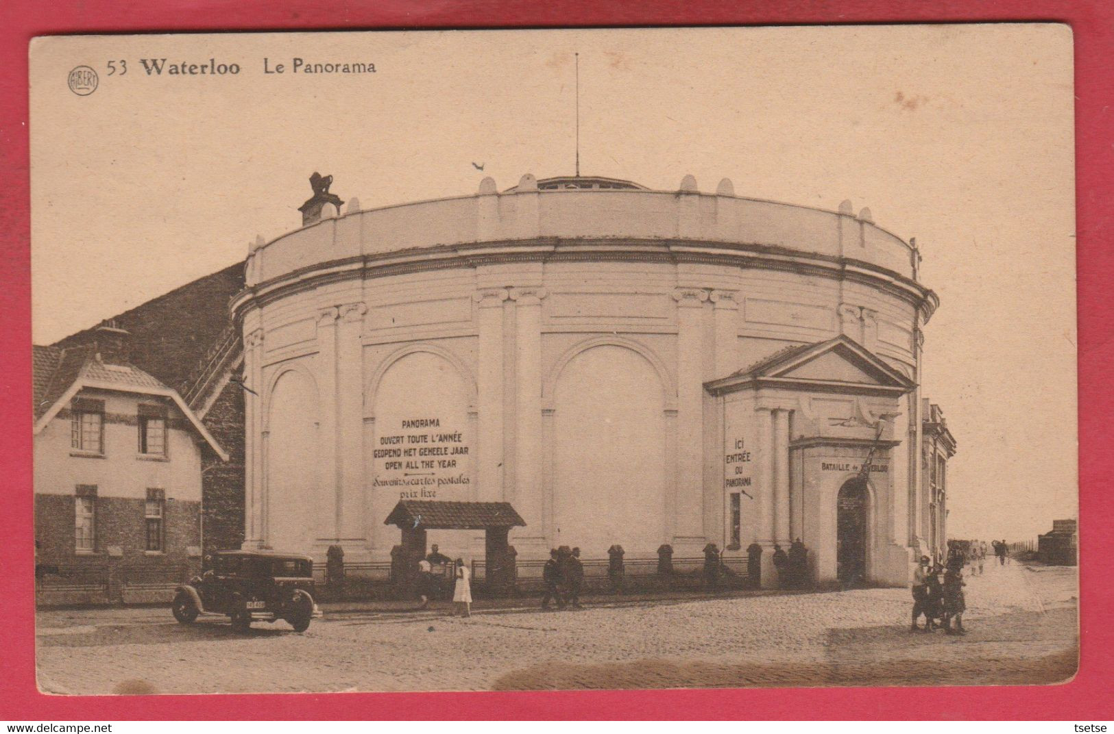 Waterloo - Le Panorama... édifice De Style Néo-classique, Oldtimer - 1935 ( Voir Verso ) - Waterloo