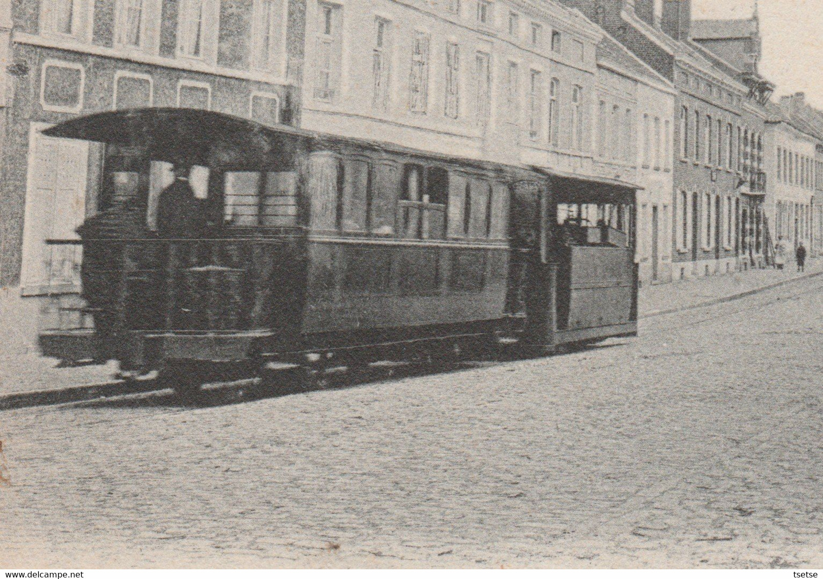 Waterloo - Chaussée De Bruxelles - Tram Vapeur ... Top Carte -1902 ( Voir Scan ) - Waterloo