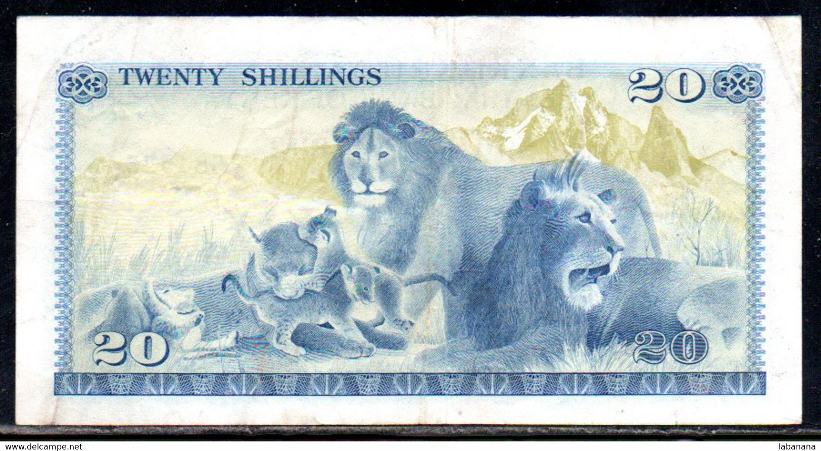 659-Kenya 20 Shillings 1974 B8 - Kenia