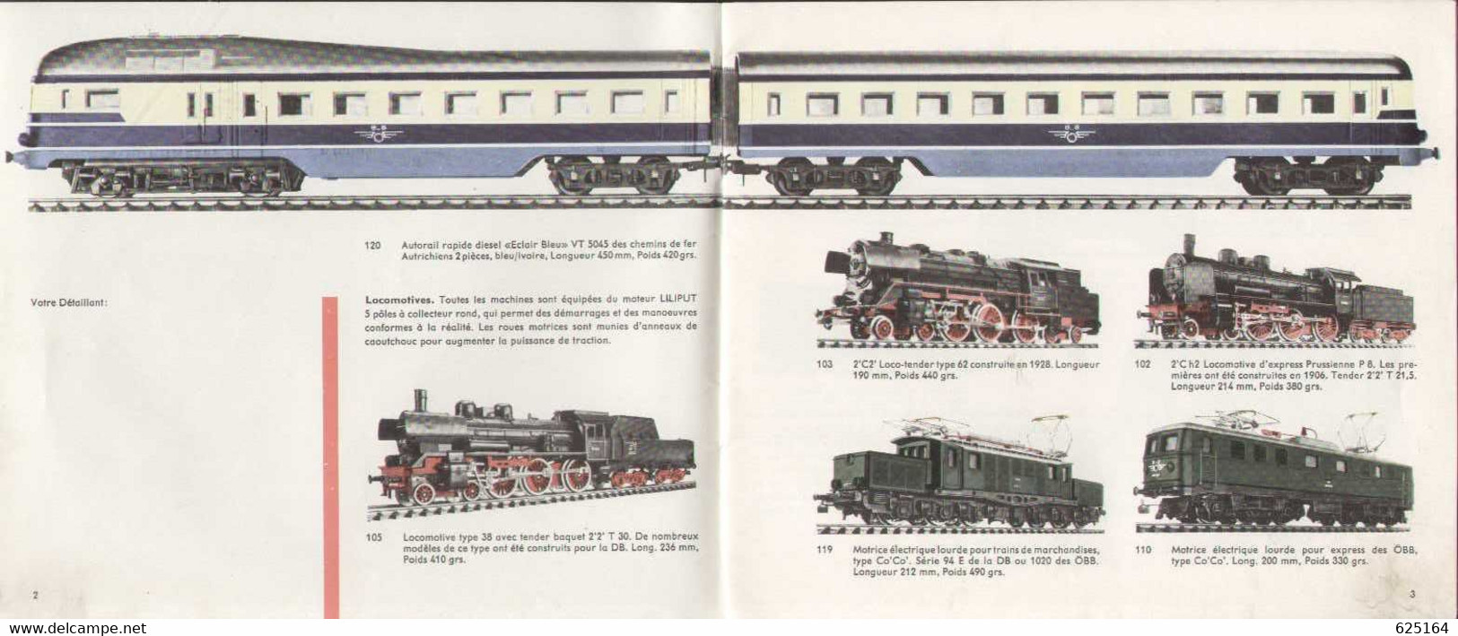 Catalogue LILIPUT 1964/65 Chemins De Fer Modèle HO  1/87 Französische Ausgabe - Frans