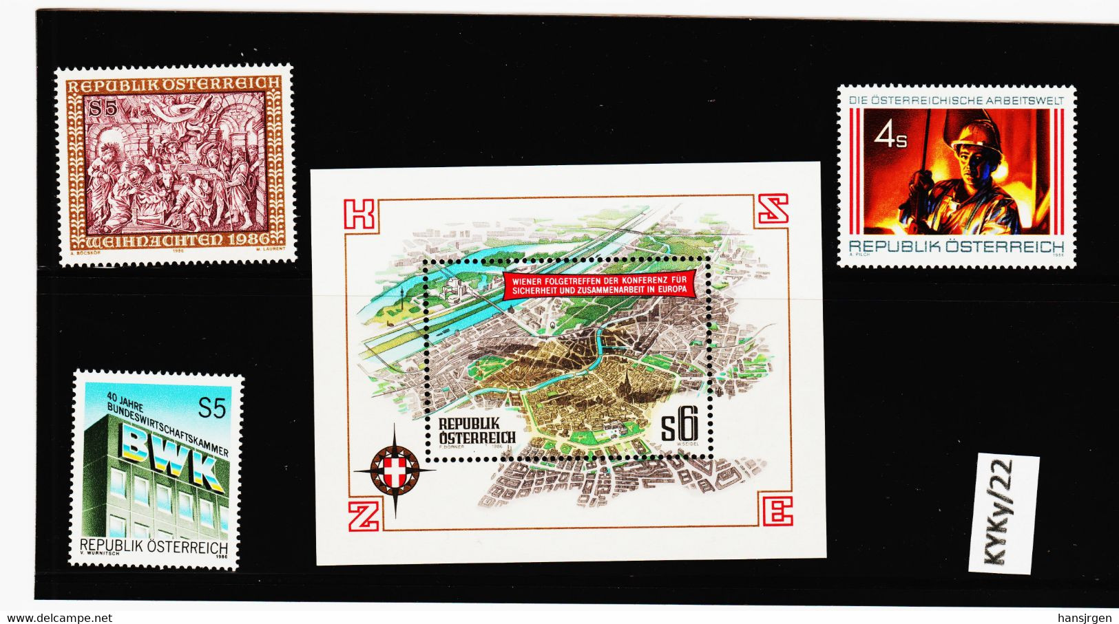 JÄN15 ÖSTERREICH 1986 Michl 836/72 POSTFRISCHER JAHRGANG ** Postfrisch - Ganze Jahrgänge