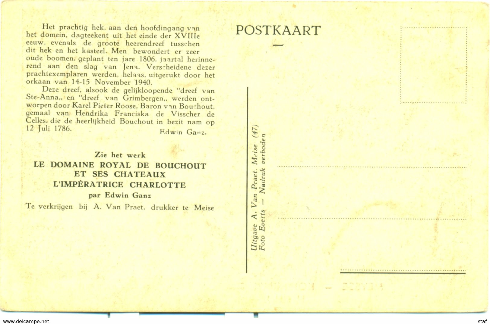 Meise : Koninklijk Domein Van Bouchout : Het Hek En De Eere-dreef - Meise