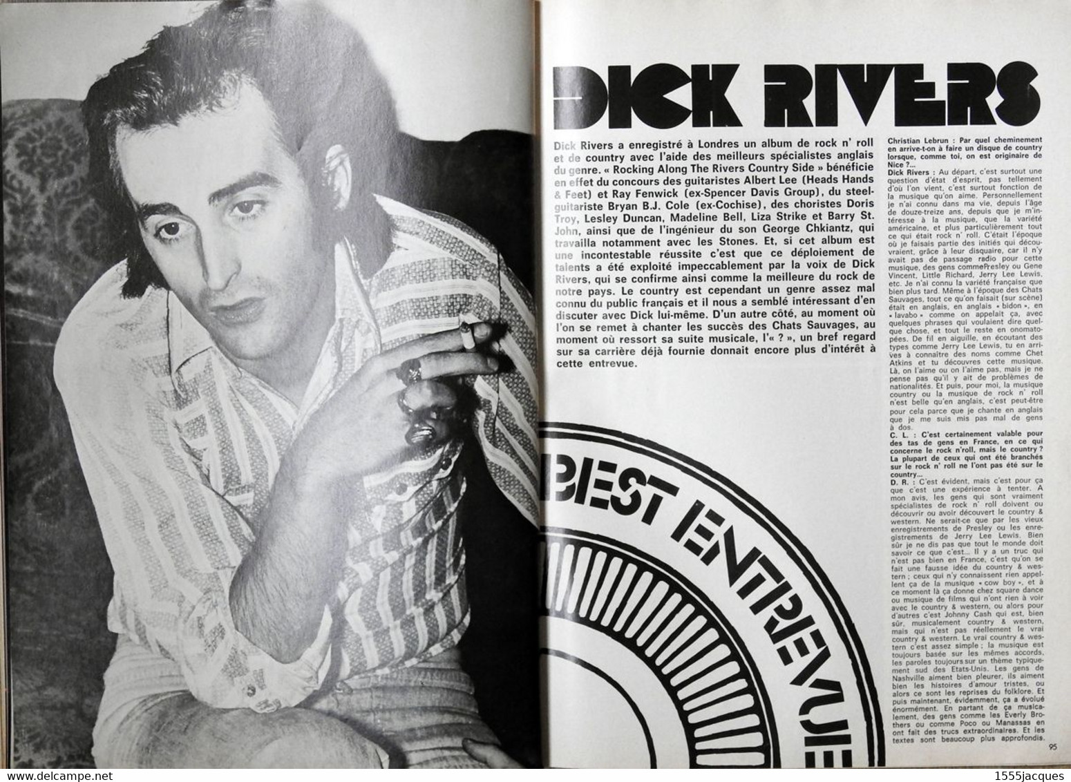 MAGAZINE BEST N° 54 01-1973 SANTANA  DICK RIVERS PINK FLOYD TINA TURNER ROLLING STONES MICK JAGGER ALICE COOPER BEATLES