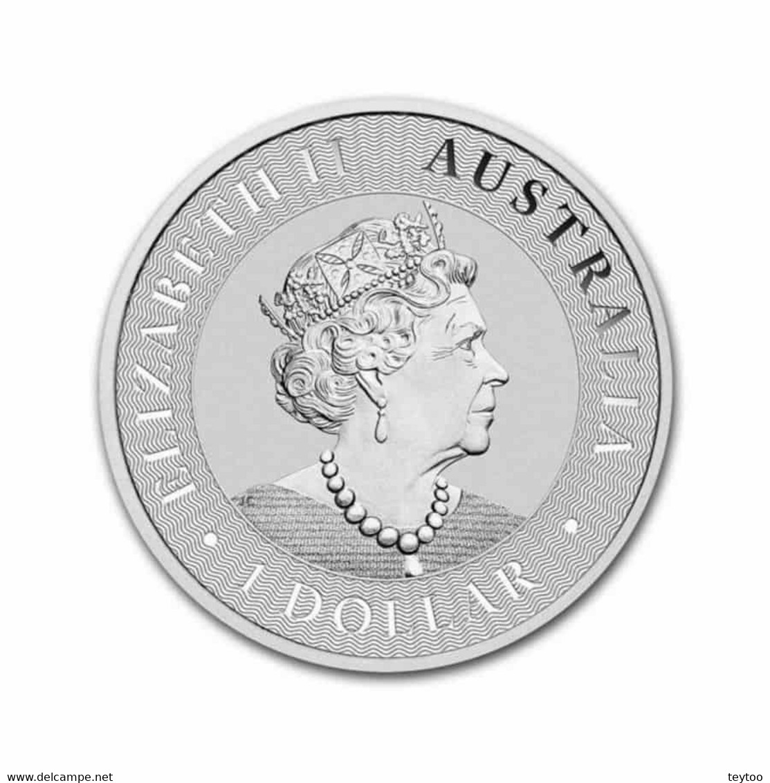 C2044# Australia 2022. 1$ Plata. Canguro (BU) - Silver Bullions