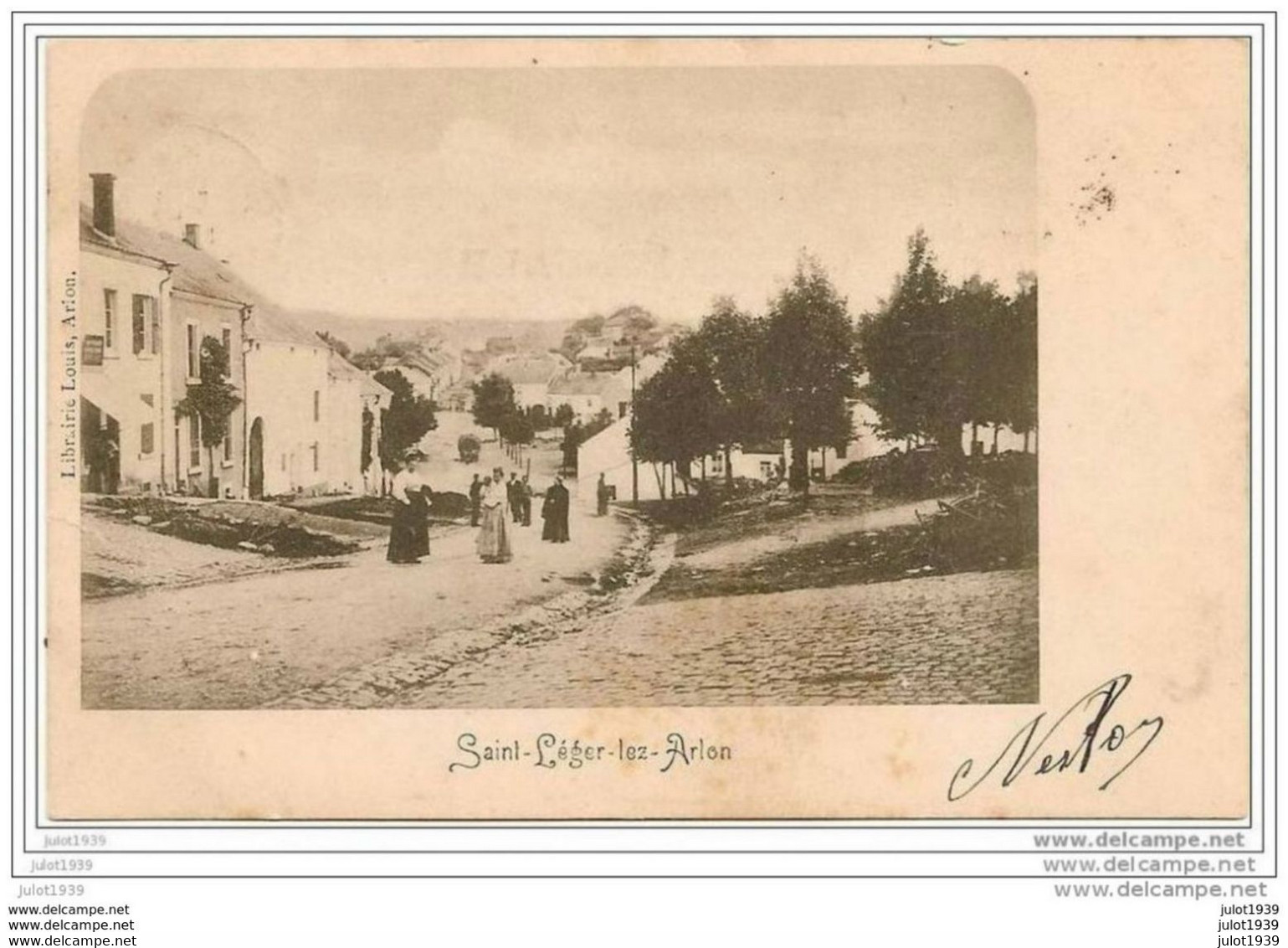 SAINT - LEGER ..-- 1901 Vers SALZINNES ( Mme DE LANGE ) . Voir Verso . - Saint-Léger
