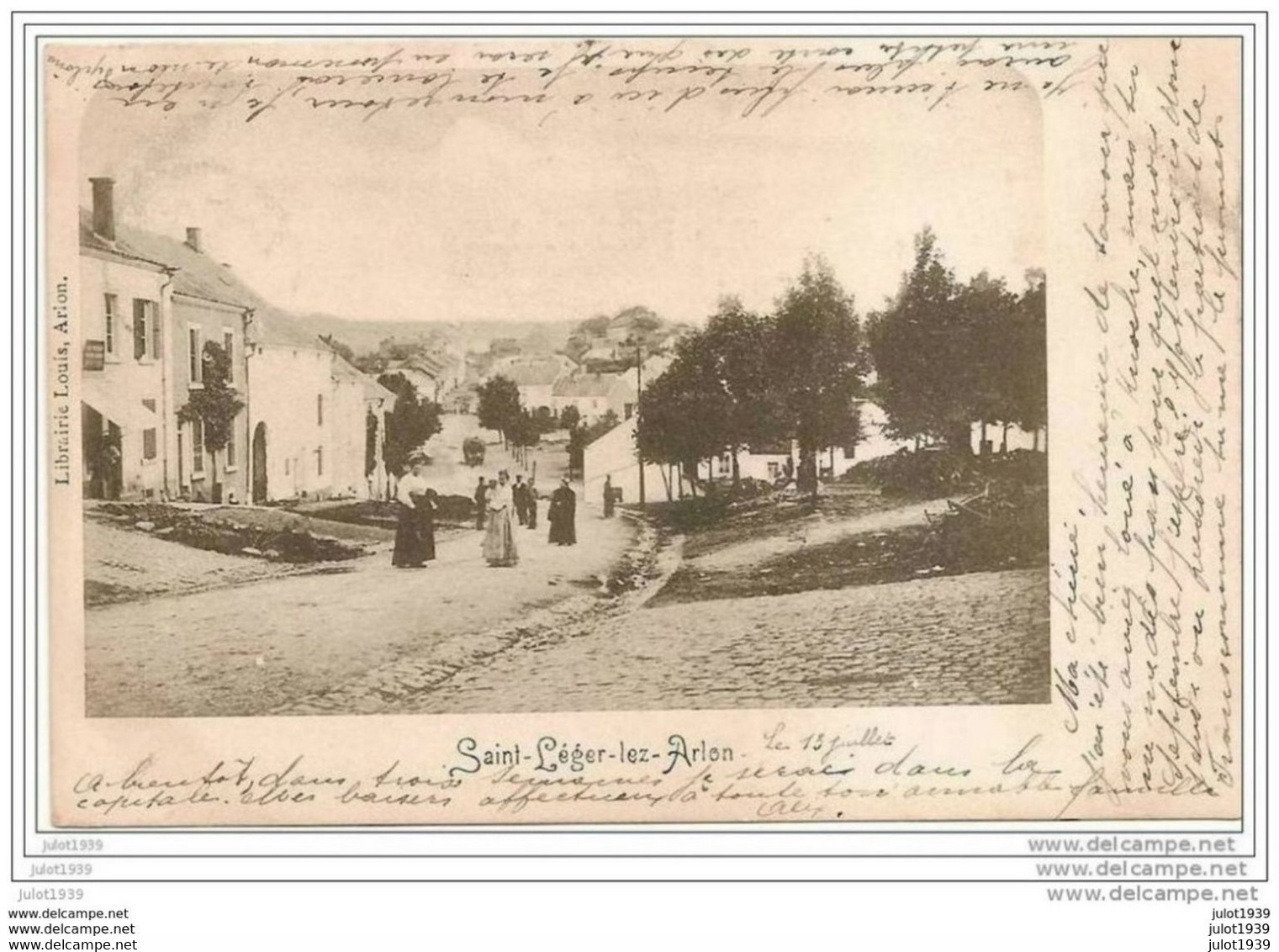 SAINT - LEGER ..--  1902 De ARLON Vers IXELLES ( Melle R. MOREL ) .  Voir Verso . - Saint-Léger