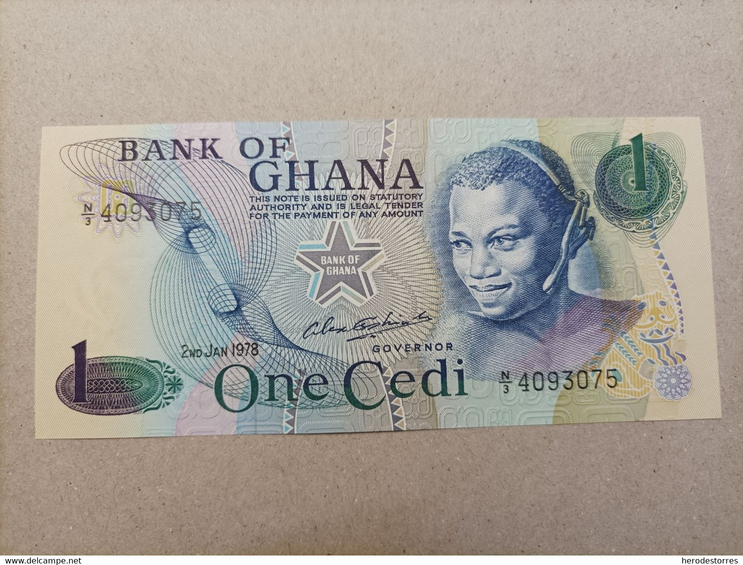 Billete De GHANA De 1 Cedi, Año 1978, UNC - Ghana