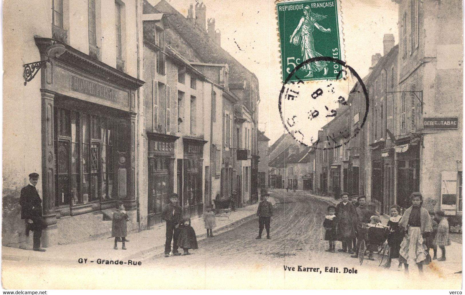 CARTE POSTALE  Ancienne De GY -  Gde Rue - Gy