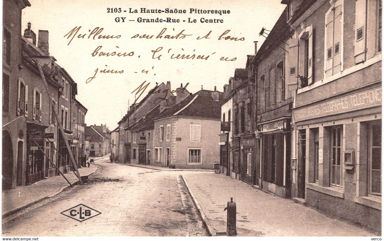 CARTE POSTALE  Ancienne De GY -  Gde Rue - Gy