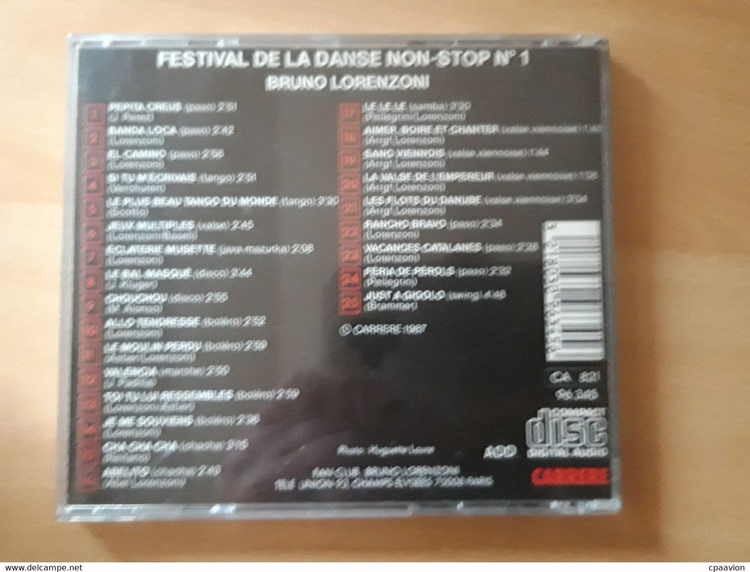 BRUNO LORENZI; FESTIVAL DE LA DANSE NON STOP N°1 - Strumentali