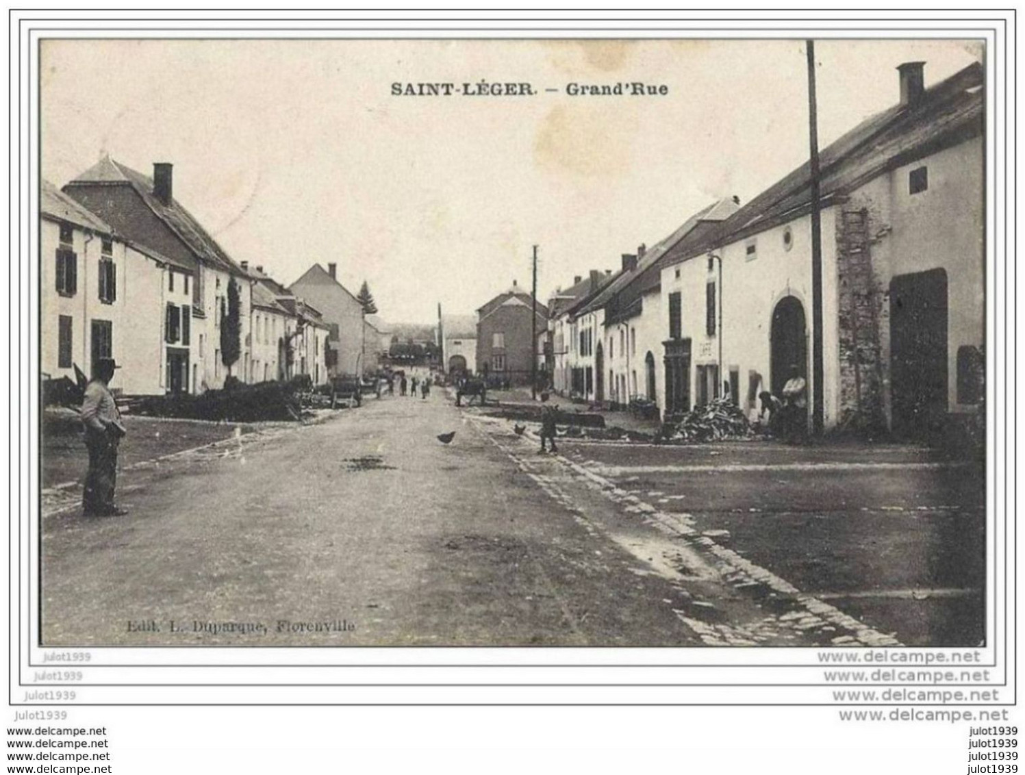 SAINT - LEGER ..-- Grand ' Rue . 1907 Vers PARIS ( Melle SUZANNE , Chez  Mr COSSON ) . Voir Verso . - Saint-Léger