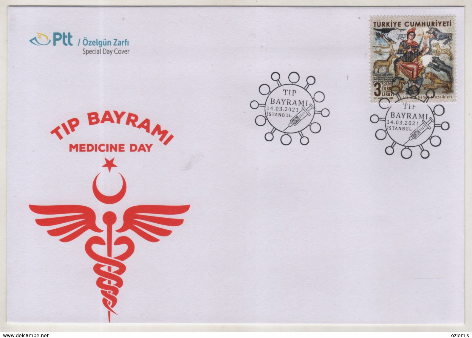 TURQUIE,TURKEI TURKEY ,MEDICINE DAY,2021 ,FDC - Brieven En Documenten