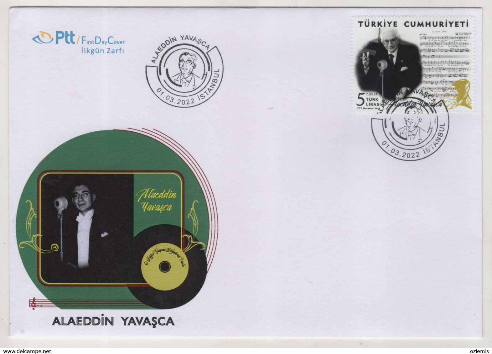 TURQUIE,TURKEI TURKEY ,DOCTOR, MUSICIAN, STATE ARTIST ,2022 ,FDC - Cartas & Documentos